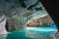 Marble Caves of lake General Carrera (Chile) Royalty Free Stock Photo