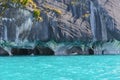 Marble Caves of lake General Carrera (Chile) Royalty Free Stock Photo