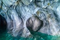 Marble Caves of lake General Carrera (Chile) Royalty Free Stock Photo