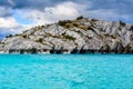 Marble Caves of lake General Carrera (Chile) Royalty Free Stock Photo