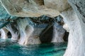 Marble Caves of lake General Carrera (Chile) Royalty Free Stock Photo