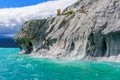 Marble Caves of lake General Carrera (Chile) Royalty Free Stock Photo