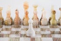 Marble chess in white