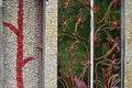 Marble Chips decorate the facade of custom built house. Texture, Pattern, Background Royalty Free Stock Photo