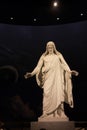 Marble Christus Statue at Visitor`s Center at the Salt Lake Temple for the Church of Jesus Christ of Latter-day Saints Royalty Free Stock Photo