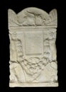 Marble cinerary altar. Rome Royalty Free Stock Photo