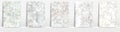 Marble collection abstract pattern texture white cream background.