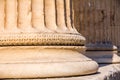 Marble column base, the Erechtheion, Athens Royalty Free Stock Photo