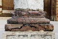 Marble column base, from salemi, sicily Royalty Free Stock Photo