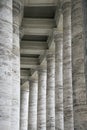 Marble columns in Rome, Italy.