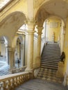 Marble staircase, University of Genoa, Italy Royalty Free Stock Photo