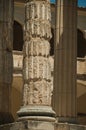 Marble columns in the Temple of Diana at Merida Royalty Free Stock Photo