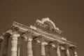 Marble columns in the Temple of Diana at Merida Royalty Free Stock Photo