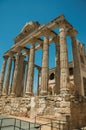 Marble columns in the Temple of Diana at Merida Royalty Free Stock Photo