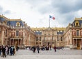 Marble courtyard at Palace of Versailles Royalty Free Stock Photo