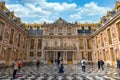 The marble courtyard of Versailles Palace, France