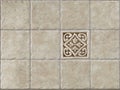 Marble decorated background tiles travertin