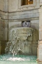 Marble details of the Aqua Paola fountain in Rome, Italy Royalty Free Stock Photo
