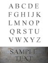 Marble Engraved Alphabet