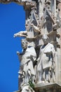 Marble figures and Gargoyle Cathedral of Siena, Italy Royalty Free Stock Photo