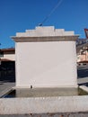 marble fountain in Botticino, Italy Royalty Free Stock Photo