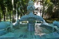 Marble fountain in the city park of Istanbul.