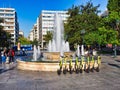 Marble Fountain in Syntagma Square, Athens, Greece Royalty Free Stock Photo