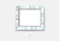 Marble frame isolated on white background. Vector illustration. Wall marble frame mock-up Royalty Free Stock Photo