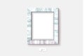 Marble frame on the wall. Vector illustration. Wall frame mock-up Royalty Free Stock Photo