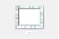 Marble frame on the wall. Vector illustration. Wall frame mock-up Royalty Free Stock Photo