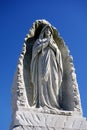Marble Funerary Statue Royalty Free Stock Photo