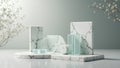 Marble and glass variant Royalty Free Stock Photo