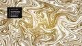 Marble gold and white texture seamless background. Abstract golden glitter marbling seamless pattern for fabric, tile, design or Royalty Free Stock Photo