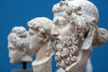 Marble head of Dionysos, 2nd century in Carlsberg Glyptotek historical museum