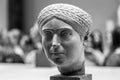 Marble head of young woman