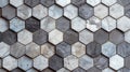 Marble Hexagonal Tile Pattern Royalty Free Stock Photo
