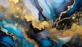 Marble ink abstract art from exquisite original painting for abstract background, Generative AI