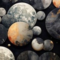 Marble-inspired Phases of the Moon