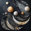 Marble-inspired Phases of the Moon