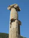 Marble ionic column in Ephesus Ancient city Royalty Free Stock Photo