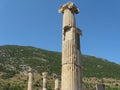 Marble ionic columns in Ephesus Ancient city Royalty Free Stock Photo