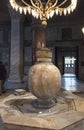 Marble Jars in Hagia Sophia Ayasofya at Istanbul, Turkey