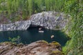 Marble Lake in Ruskeala Mountain Park - Karelia Russia