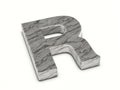 Marble letter R