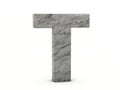 Marble letter T