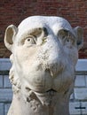 Marble Lion Statue, Venice Arsenal Royalty Free Stock Photo