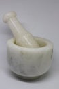 A Marble Mortar and pestle Royalty Free Stock Photo