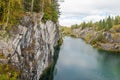 Marble mountain rock quarry landscape, Karelia Royalty Free Stock Photo