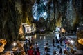Marble mountains cave : Buddhist pagoda in Huyen Khong cave on Marble Mountain at Da Nang city, Vietnam. Da Nang is biggest city
