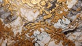 Marble patterned background, abstract natural golden, white and black marble